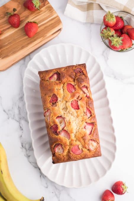 Banana and strawberry bread.