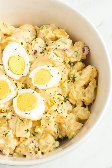 Salad made of potatoes and Chick-fil-A signature Sauce.