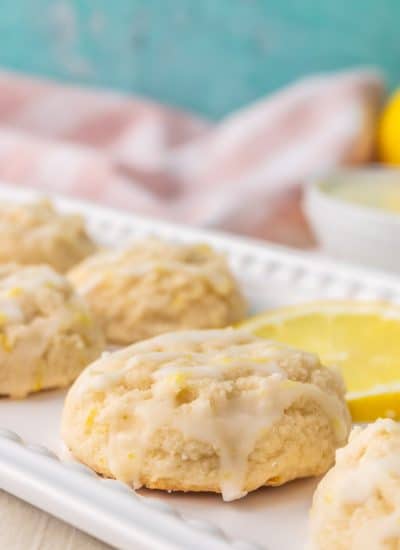 Lemon Citrus Cookies with a lemon glaze.