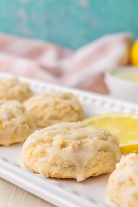 Lemon Citrus Cookies with a lemon glaze.