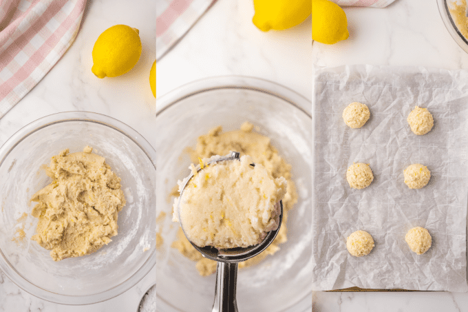 2nd set of process photos for Glazed Lemon Cookies.