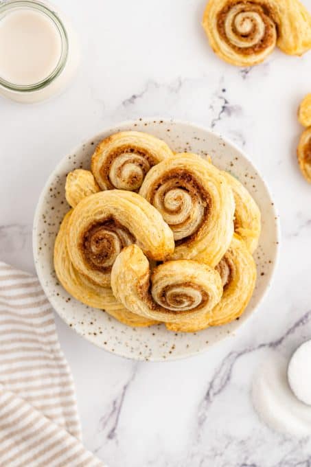 Puff Pastry Swirls made with just 3 ingredients.