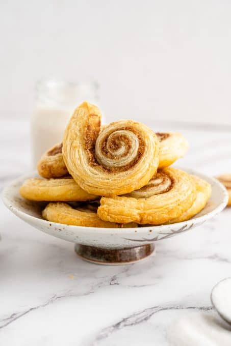 Cinnamon Sugar Puff Pastry Swirls.