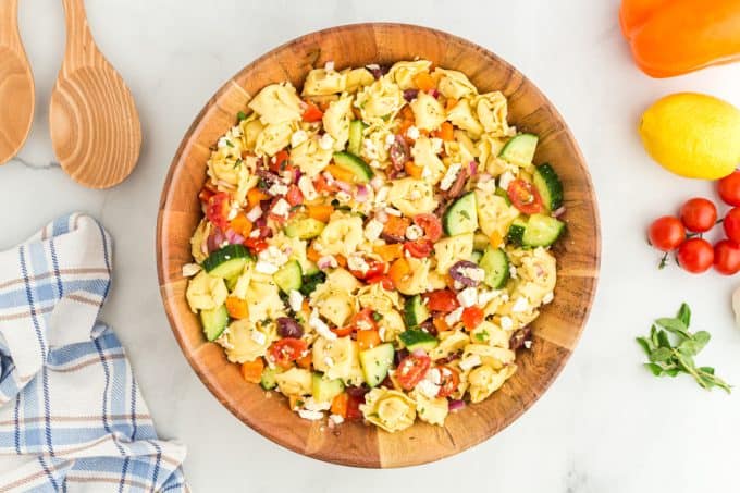 Greek Tortellini Pasta Salad