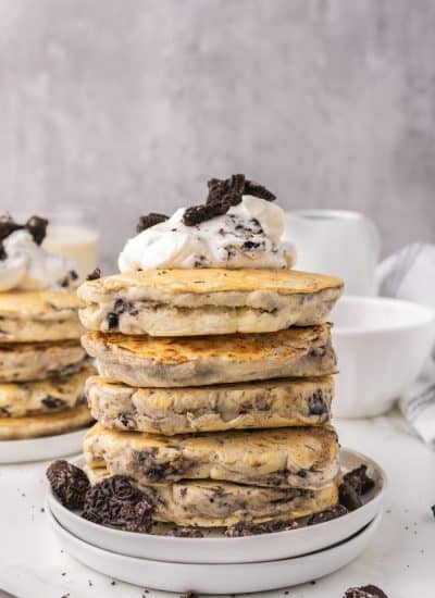 A stack of Oreo Pancakes