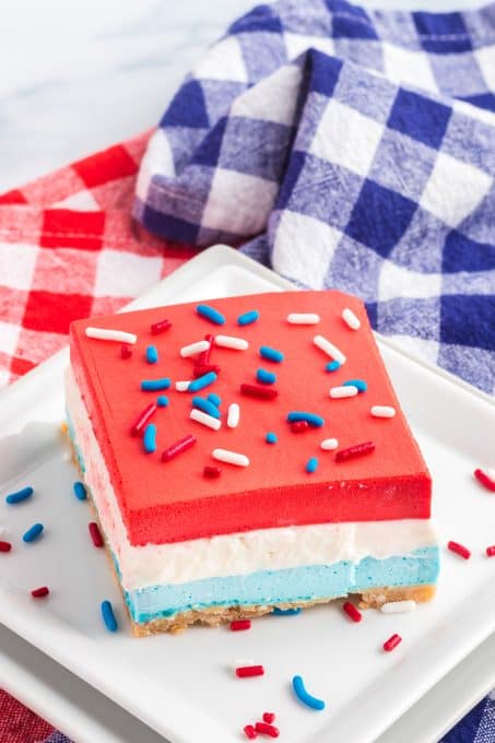 No Bake Patriotic Dream Bars