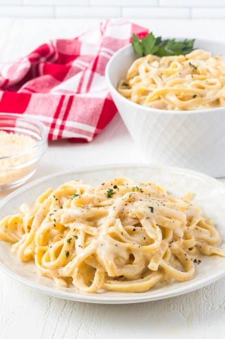 Garlic Fettuccine Alfredo