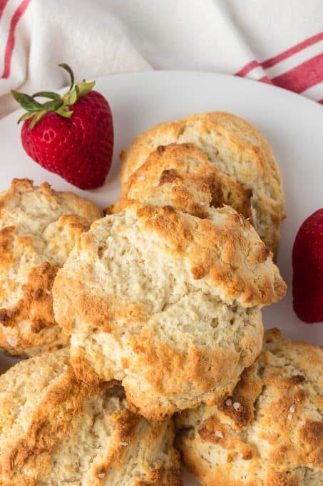 Easy biscuits for strawberry shortcake.