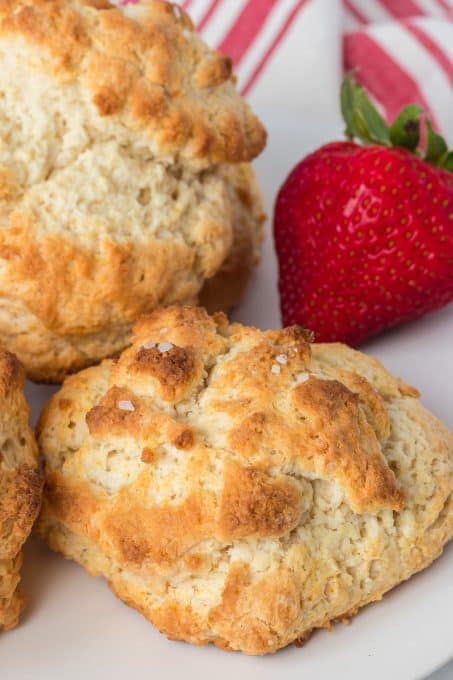 Easy biscuits for strawberry shortcake