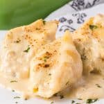 Chicken Alfredo Stuffed Shells