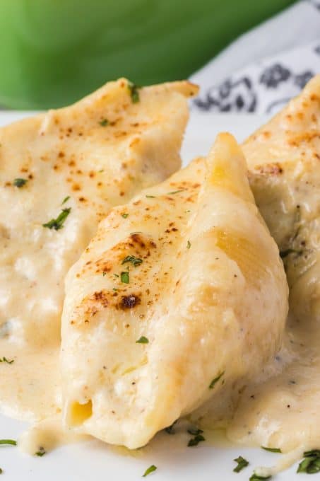 Chicken Alfredo Stuffed Shells