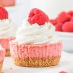 Mini Raspberry Cheesecakes