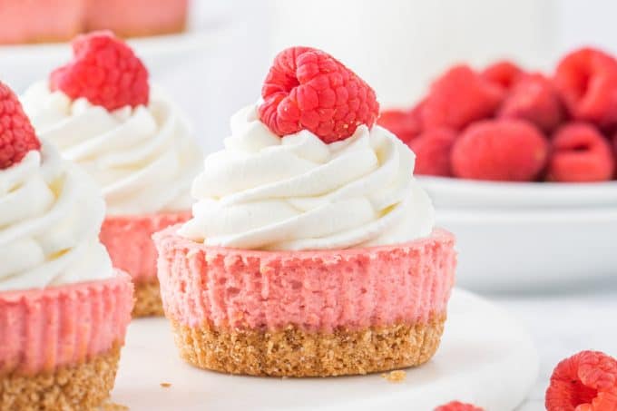 Mini Raspberry Cheesecakes