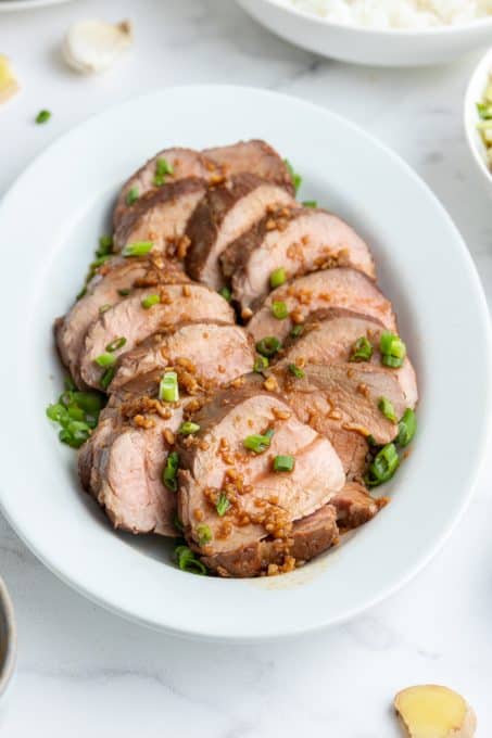 Asian marinated pork.