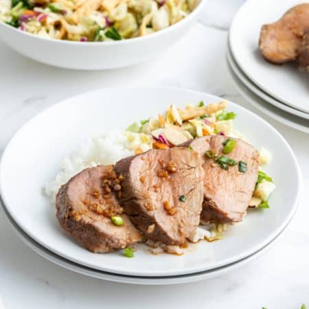 Roasted Pork Tenderloin with Asian Marinade