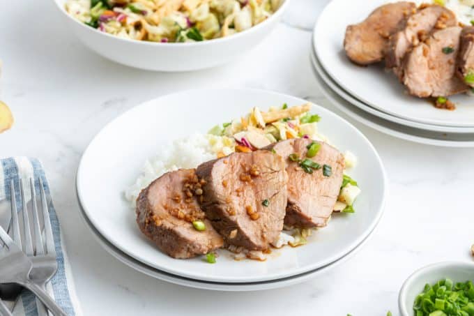 Roasted Pork Tenderloin with Asian Marinade