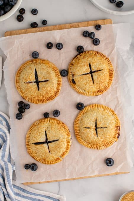 Hand pies made in the air fryer.