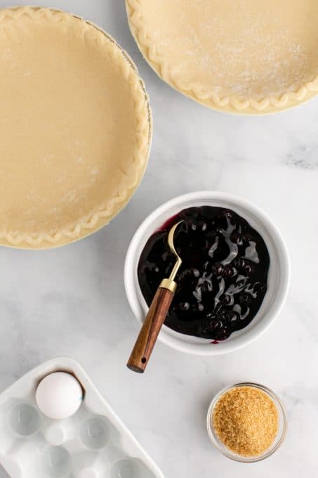 Ingredients for Air Fryer Blueberry Hand Pies