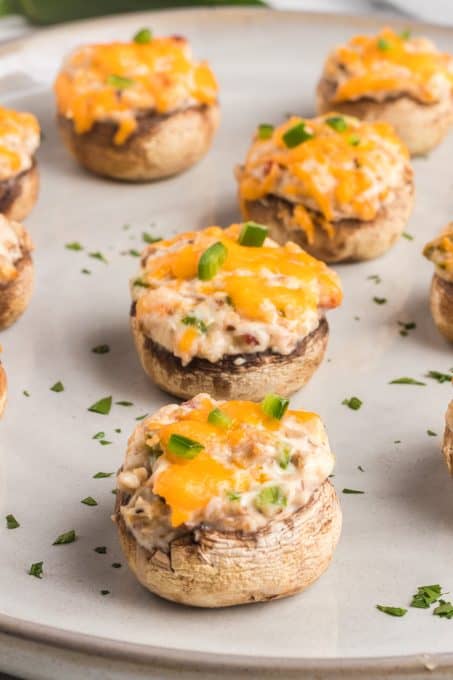 Jalapeno Stuffed Mushrooms.