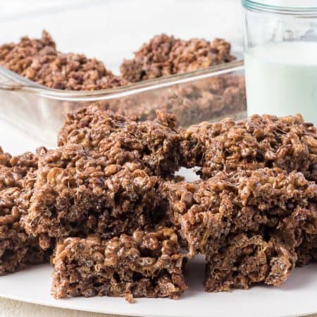 Chocolate Peanut Butter Rice Krispie Treats