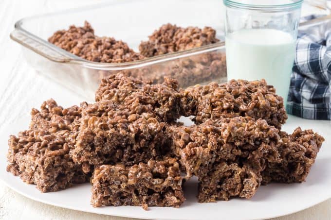 Chocolate Peanut Butter Rice Krispie Treats