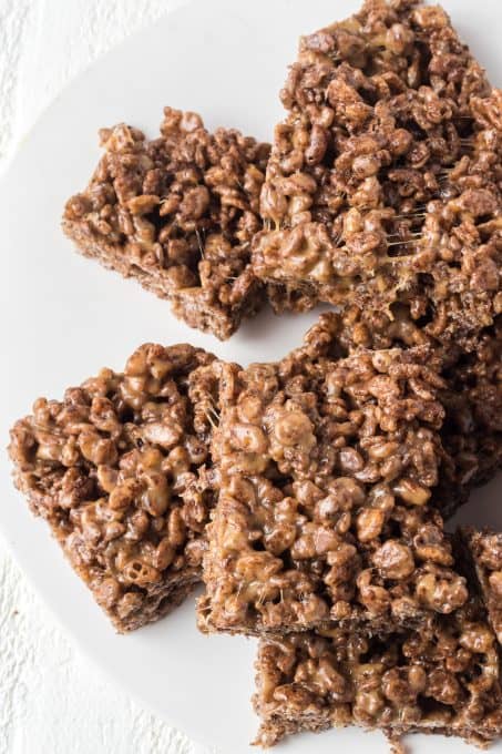 Peanut butter and chocolate Rice Krispies Treats.