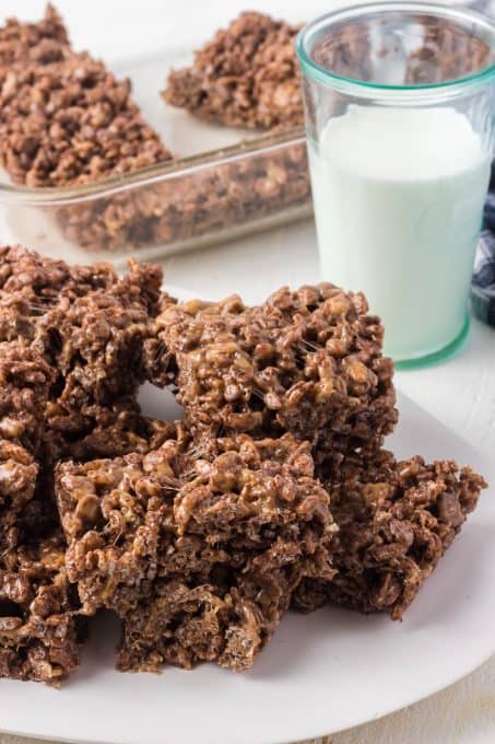 Chocolate Peanut Butter Rice Krispie Treats