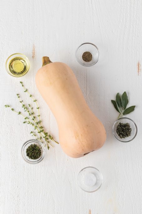 Ingredients for Roasted Butternut Squash.