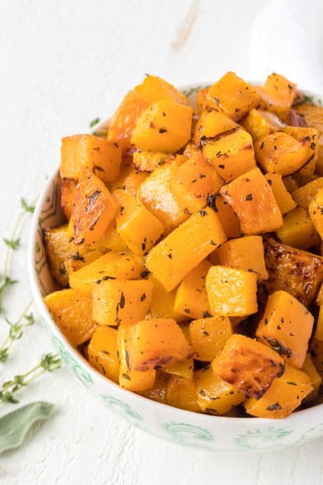 Baked butternut squash.