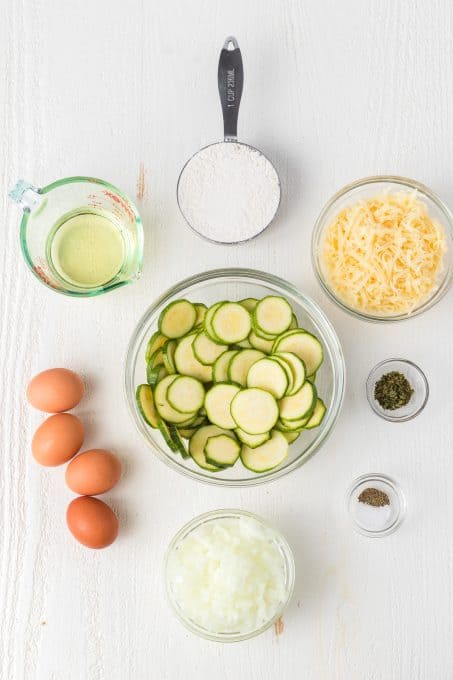 Ingredients for Zucchini Casserole