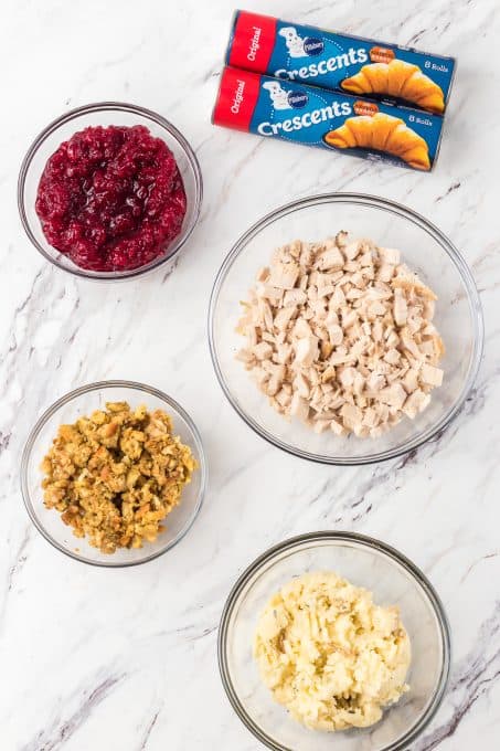 Ingredients for Turkey Crescent Ring