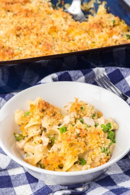 Turkey Noodle Casserole (Leftover Turkey!) | 365 Days of Baking