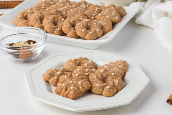 Chai Spritz Cookies