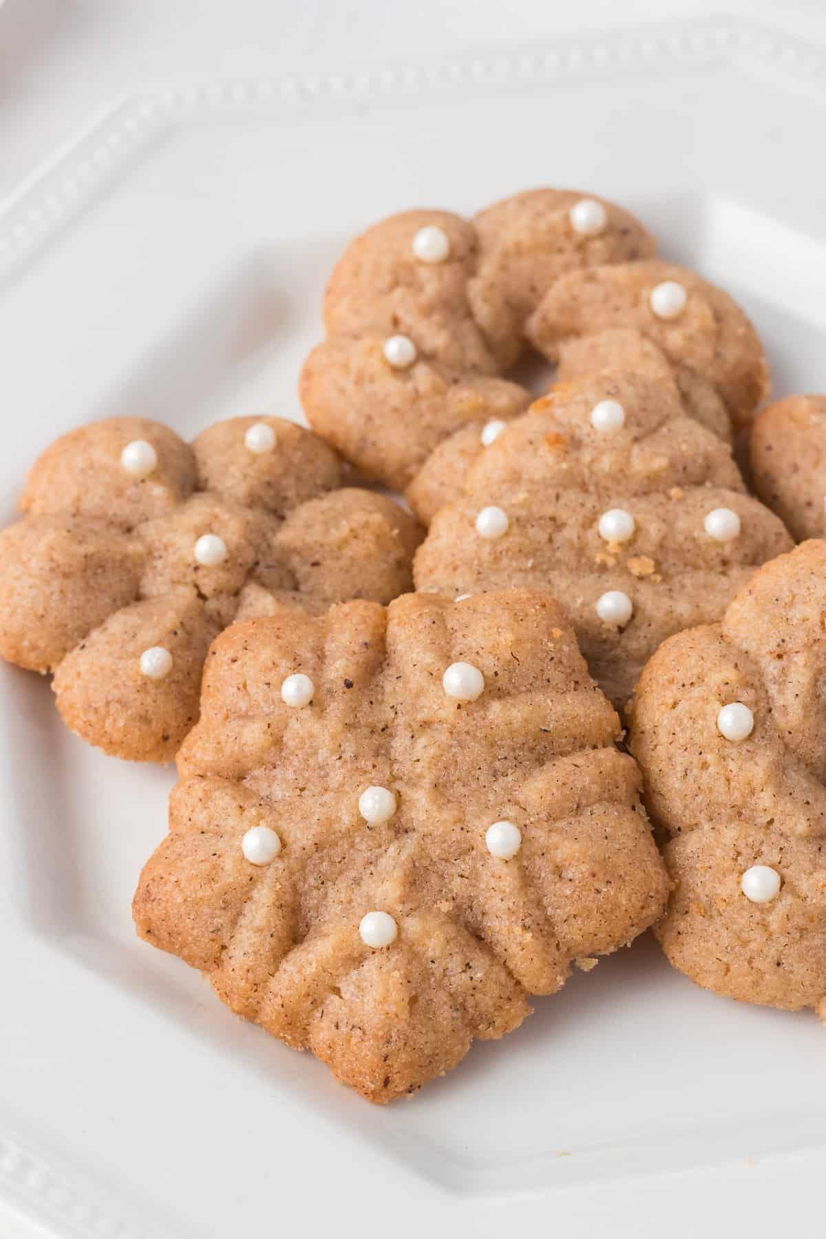 Gingerbread Spritz Cookies - My Sequined Life
