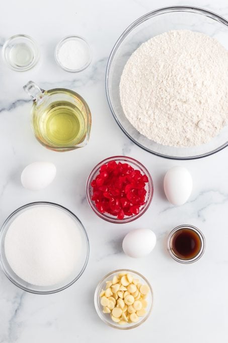 Ingredients for Cherry Biscotti