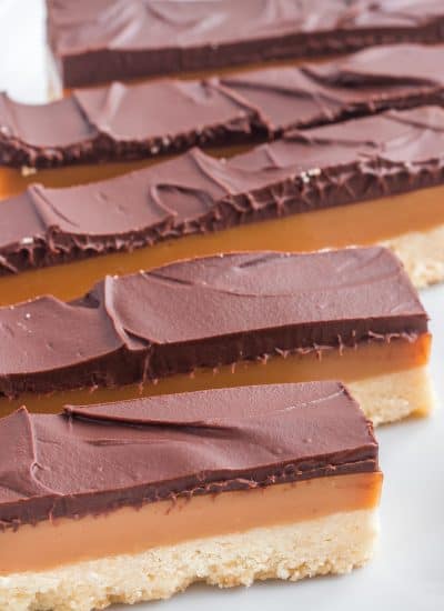 Homemade Twix Bars or Millionaire Shortbread Bars.