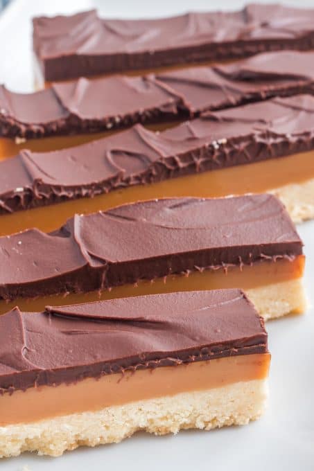 Homemade Twix Bars or Millionaire Shortbread Bars.