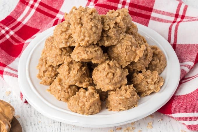 No Bake Peanut Butter Cookies