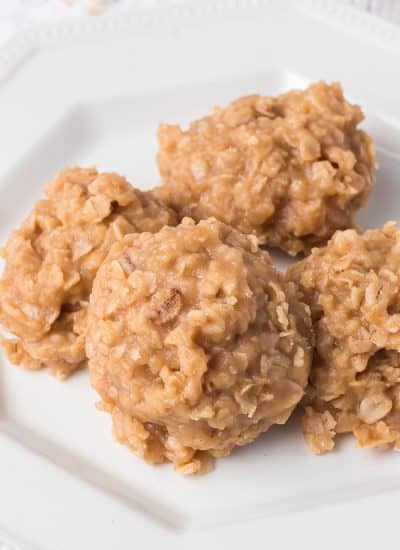 Peanut butter makes these easy and awesome no bake cookies!