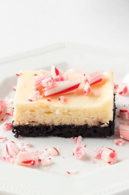 Peppermint Cheesecake Bars