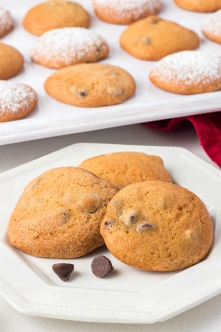 Chocolate Chip Cookies made with sour cream.