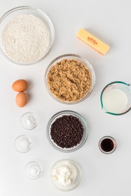 Ingredients for Sour Cream Cookies