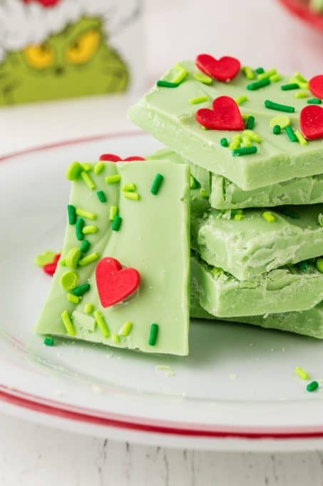 3 Ingredient Grinch Bark