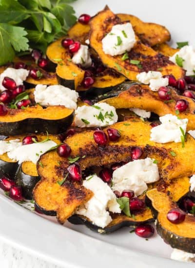 Roasted Acorn Squash with Goat Cheese