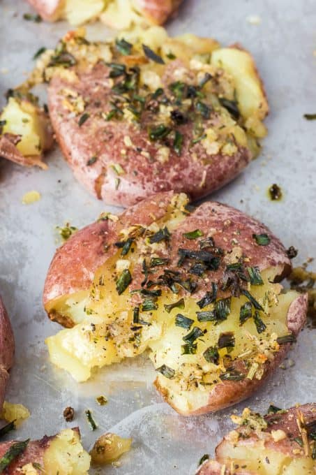 Smashed Red Potatoes