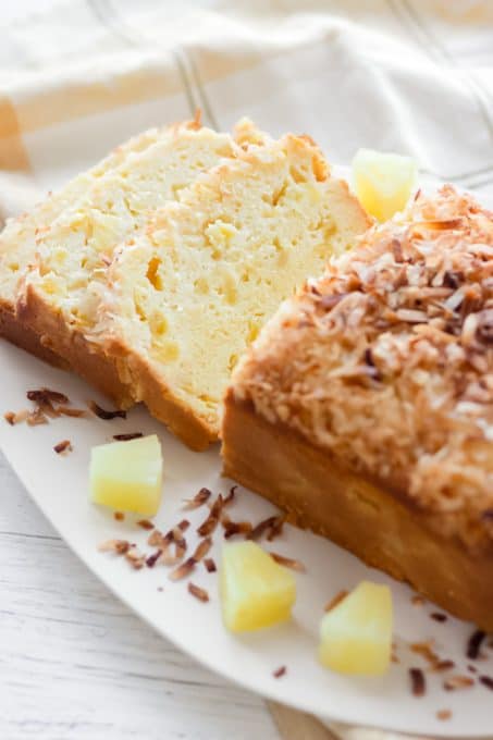 Pineapple in a quick bread.