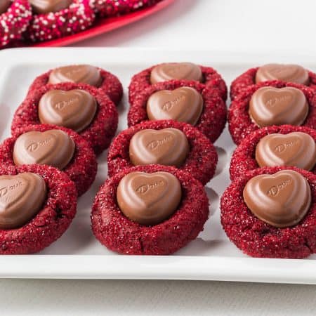 Red Velvet Blossom Cookies