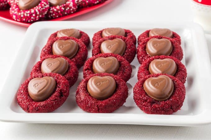 Red Velvet Blossom Cookies