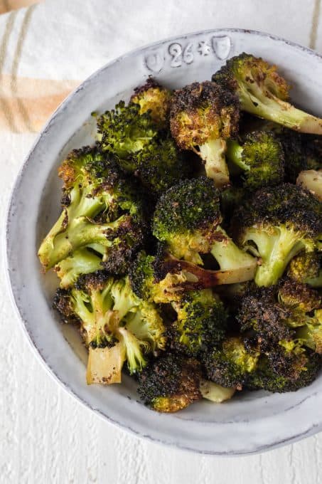 Garam Masala seasoned broccoli.