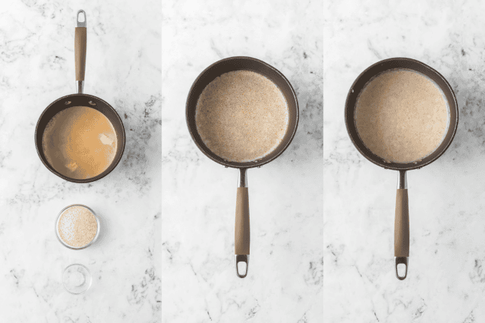 Cream of Wheat® Recipe process photos.